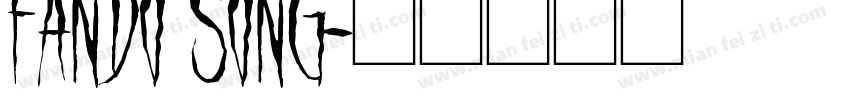 fando song字体转换